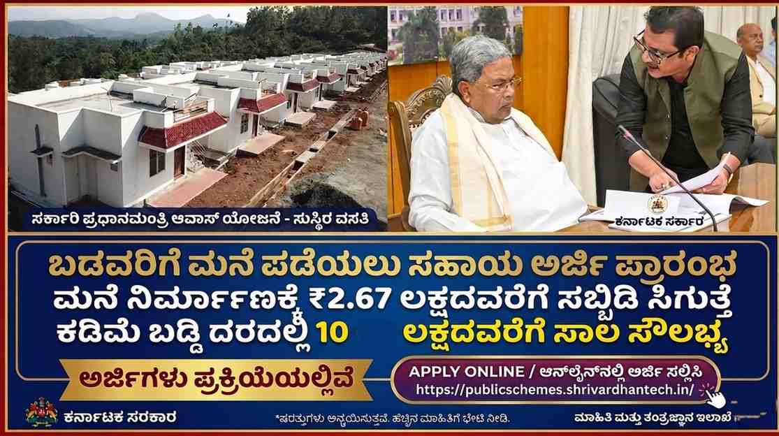Pradhan Mantri Awas Yojana Loan 2026 ಸ್ವಂತ ಮನೆ ಕನಸು ನನಸಾಗುವ ಸುವರ್ಣ ಅವಕಾಶ – ₹2.67 ಲಕ್ಷ Subsidy ಜೊತೆ Government Home Loan